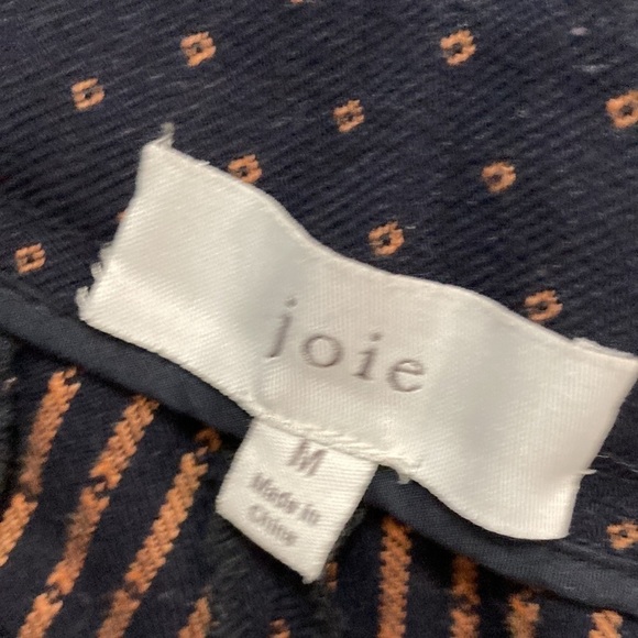 JOIE Black Polka Dot Straight Leg Stirrups Pants Medium​​​​ - Picture 10 of 11